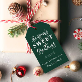 Säsonhälsningar Julens Helgdag - Vit Presentetikett