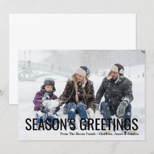Säsonhälsningar Julfotoport för Helgdag Kort