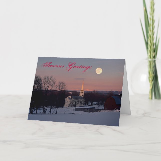 Säsonhälsningar nummer 6 helgkort (Framsida)