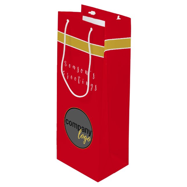 SÄSONHÄLSNINGAR RED GULD WHITE AFFÄRSMÄSSIG LOGOTY (Framsidan Vinklad)