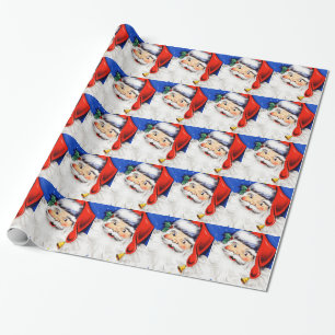Säsonhälsningar Santa Presentpapper
