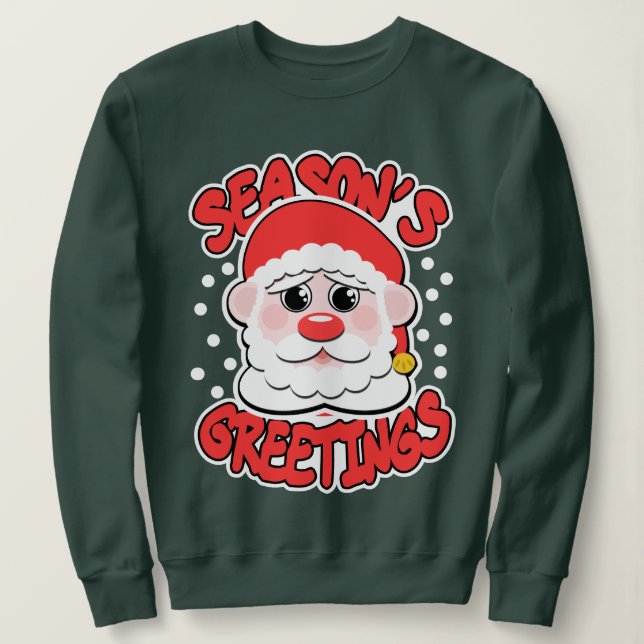Säsonhälsningar Santa T Shirt (Design framsida)