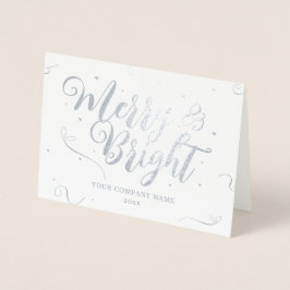 Säsonhälsningar Silver Company Foil Card Folierat Kort