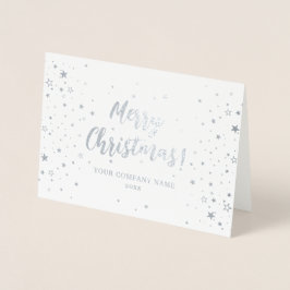 Säsonhälsningar Silver Company Foil Card Folierat Kort
