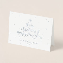 Säsonhälsningar Silver Company Foil Card Folierat Kort