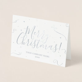 Säsonhälsningar Silver Company Foil Card Folierat Kort