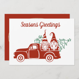 Säsonhälsningar som gnome lägger till stämning jul