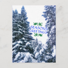 SÄSONHÄLSNINGAR TRÄD POSTCARD VYKORT