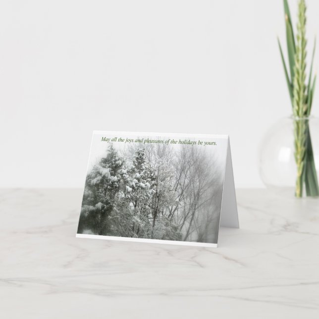 Säsonhälsningar vikta kort (Framsida)