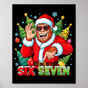 Sasquatch 67 Bigfoot Sex Sju Meme Jul Kostym Poster