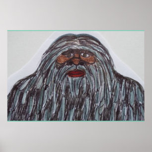 Sasquatch 7 ft 6 i hög jätte poster