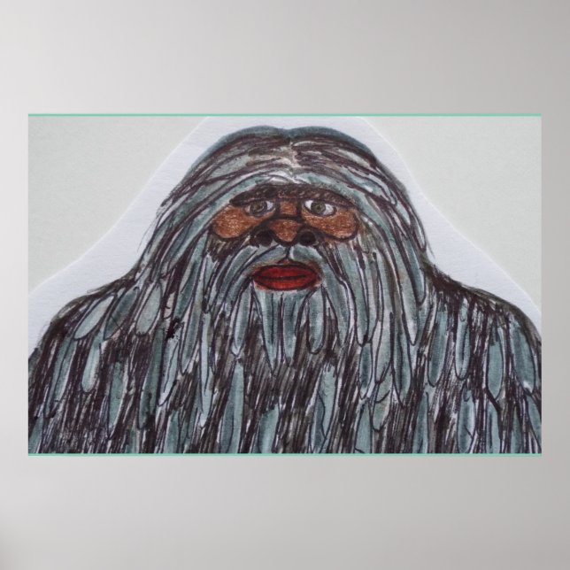 Sasquatch 7 ft 6 i hög jätte poster (Framsidan)