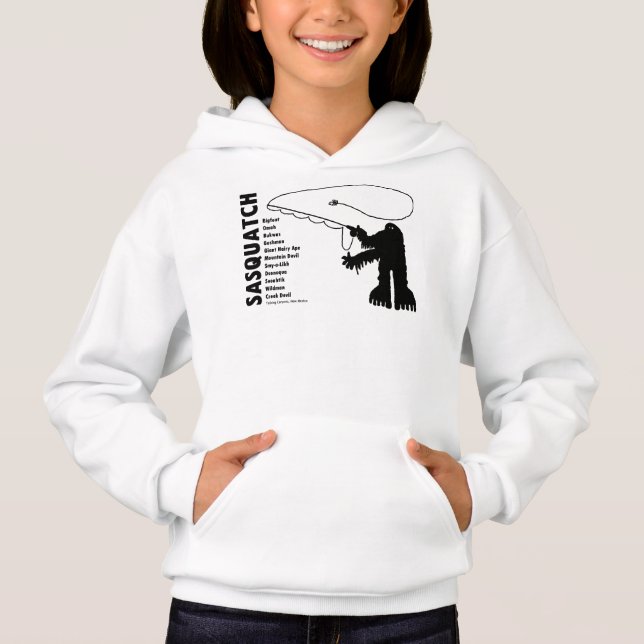 Sasquatch Angler Petroglyph T-Shirt (Framsida)