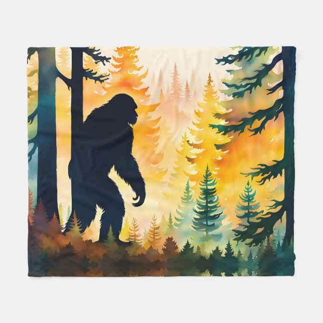 Sasquatch Autumn Ligcape Sunset Fleece Blanket (Framsidan (Horisontell))