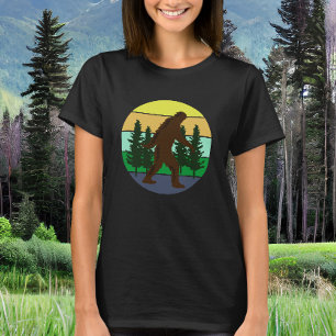 Sasquatch Believer Vintage Sunset Bigfoot T Shirt