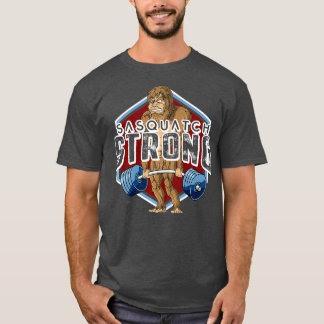 Sasquatch Big Foot Deadlyftande viktlyftande Gym T Shirt