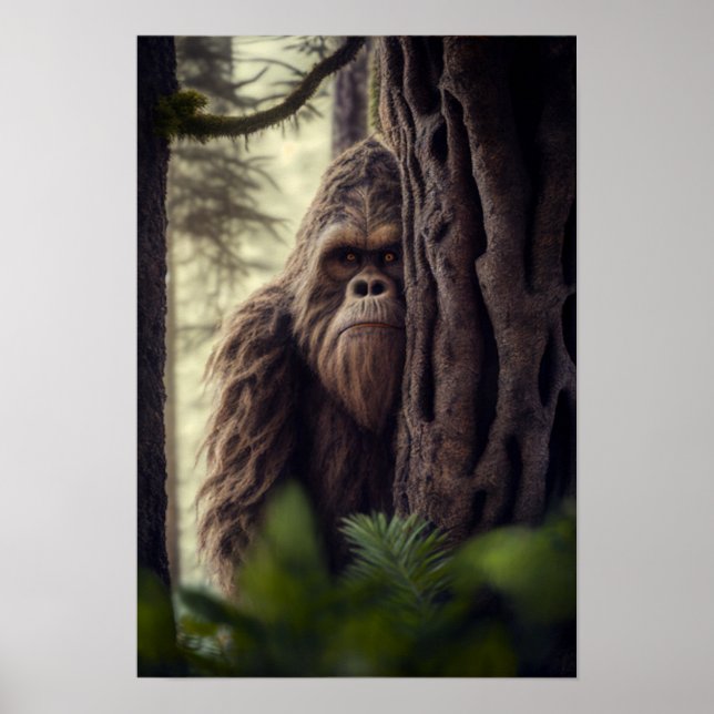 Sasquatch, Bigfoot, Fantasy Art, Urban Myth Poster (Framsidan)