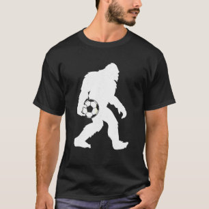 Sasquatch Bigfoot Goalkeeper Funny Soccer Ball Kid T Shirt