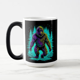 Sasquatch Bigfoot in Teal and Black Magisk Mugg