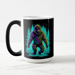 Sasquatch Bigfoot in Teal and Black Magisk Mugg