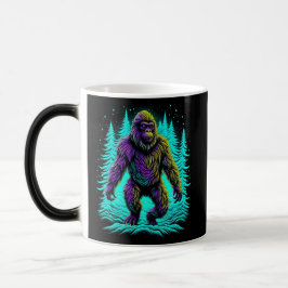 Sasquatch Bigfoot in Teal and Black Magisk Mugg