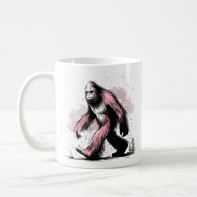 Sasquatch Bigfoot  Kaffemugg (Vänster)