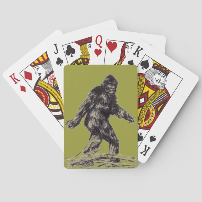 "Sasquatch" "Bigfoot"-spelkort Kortlek (Baksidan)