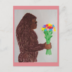 Sasquatch-blommor kärlek vykort