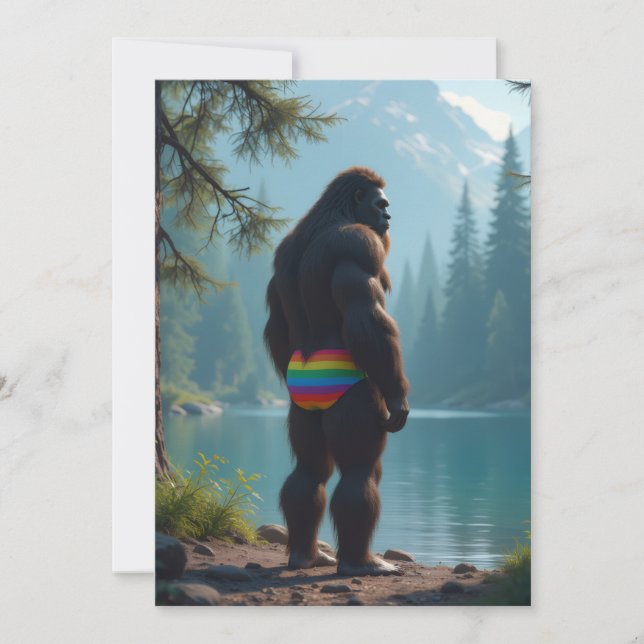 Sasquatch bloom julkort (Framsida)