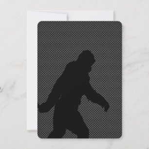 Sasquatch Borta Squatchin on Carbon Fiber Decor