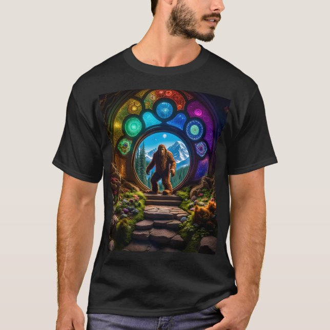 Sasquatch Dimensional Portal T Shirt (Framsida)
