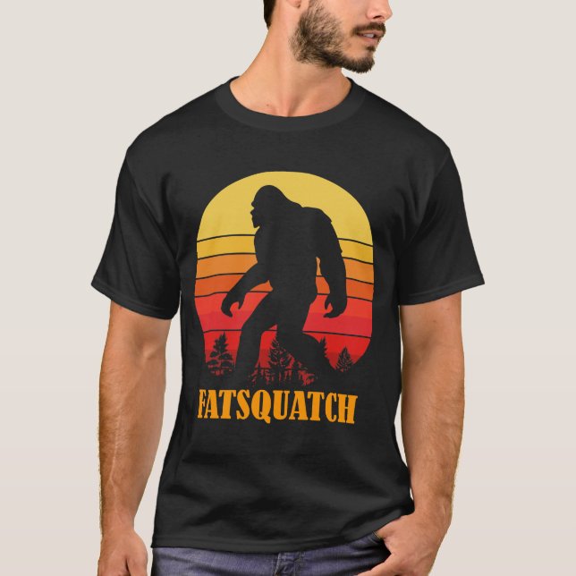 Sasquatch Fatsquatch Bigfoot T Shirt (Framsida)