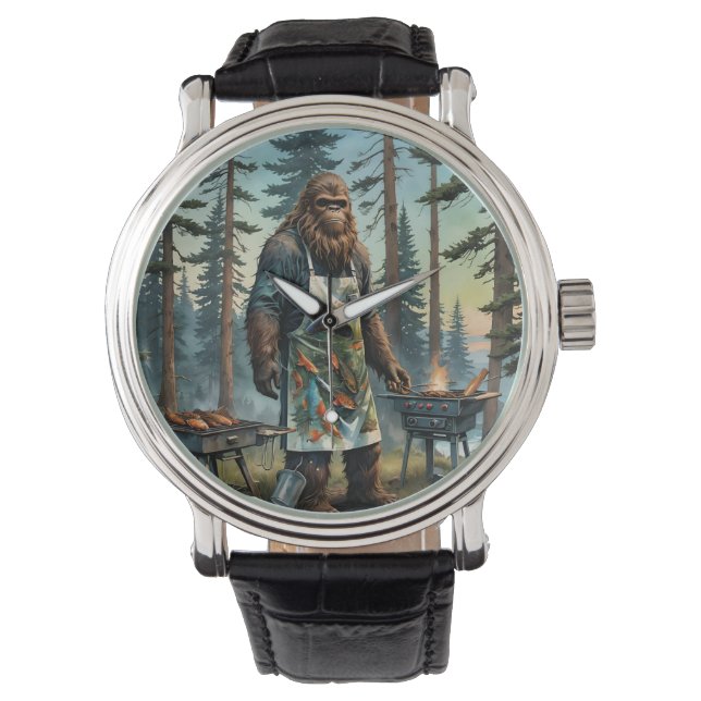 Sasquatch Fish Grillmaster Pappa Armbandsur (Framsida)