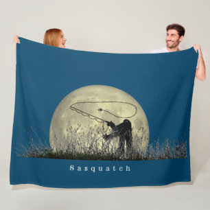 Sasquatch Flygfiske Fleece Blanket