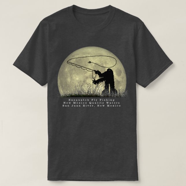 Sasquatch Flygfiske New mexico T-Shirt (Design framsida)