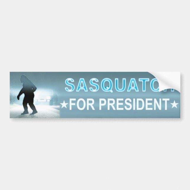 Sasquatch for President Bildekal (Framsidan)