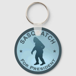 Sasquatch for President Nyckelring