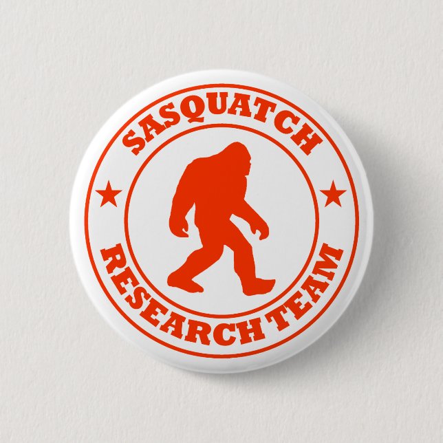 SASQUATCH-FORSKNINGLAG - Bigfoot pros röd logotyp Knapp (Framsida)