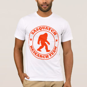 SASQUATCH-FORSKNINGLAG - Bigfoot pros röd logotyp T Shirt