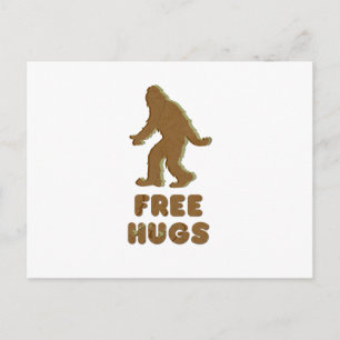 SASQUATCH - FREE HUGS VYKORT