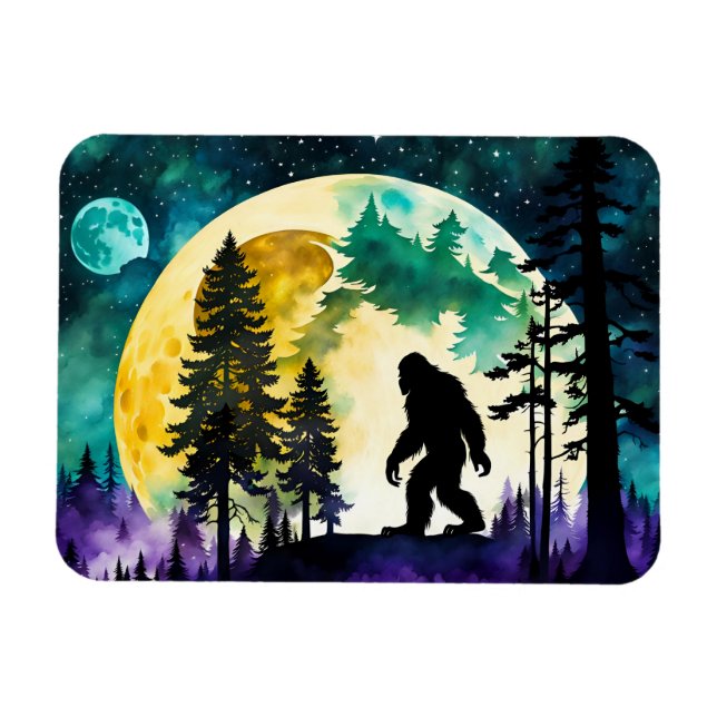 Sasquatch Fullt på berget Magnet (Horisontell)