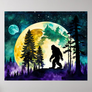 Sasquatch Fullt på berget Poster
