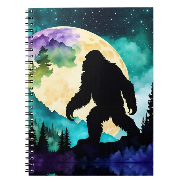 Sasquatch Fullt vid Berg II Anteckningsbok (Framsidan)