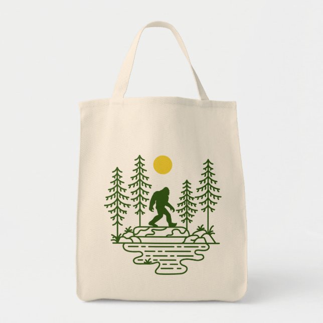 Sasquatch-handväskan Tygkasse (Framsidan)