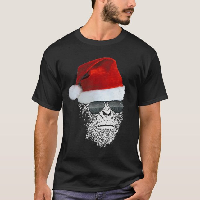 Sasquatch hemlig Santa T-tröja T-shirt (Framsida)