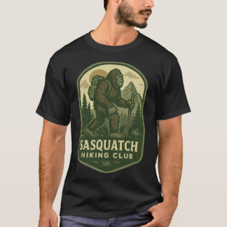 Sasquatch Hiking Club family girl T Shirt