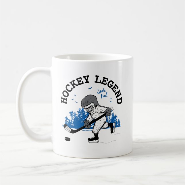 Sasquatch Hockey Legend Bigfoot Kaffemugg (Vänster)