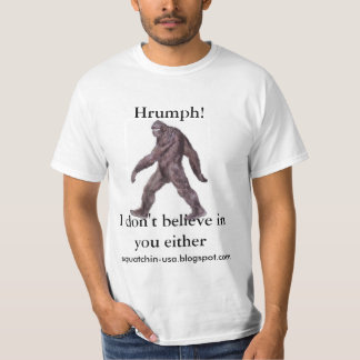 Sasquatch - jag tror inte i dig antingen T-tröja T-shirt