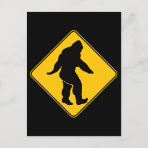 Sasquatch-korsning Vykort