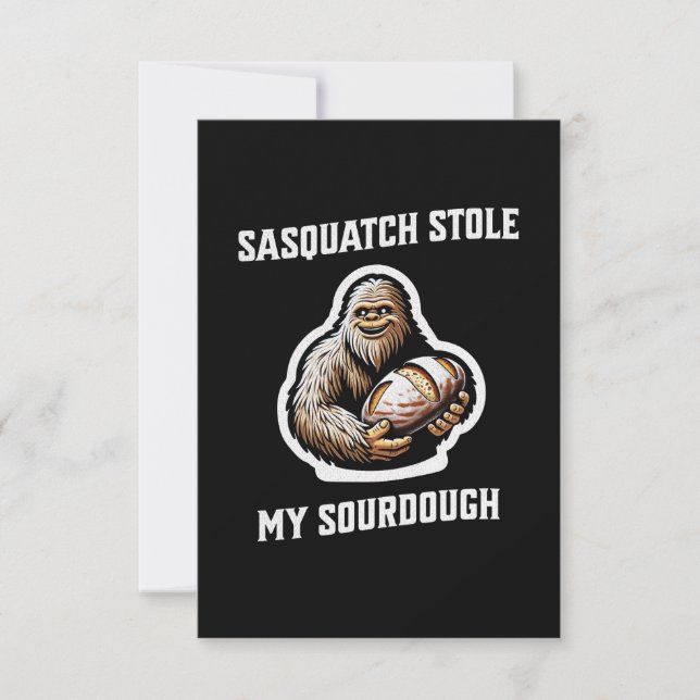 Sasquatch lagrade min sourdough tack kort (Framsida)